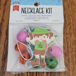NEW - I LOVE CAMP Necklace Kit with Beads